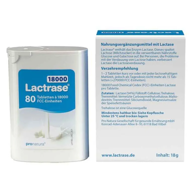 Hot Lactrase 18.000 FCC Tabletten im Spender Doppelpackung, 80 St