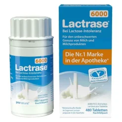 Lactrase 6.000 FCC Tabletten Klickspender Nachfüllpackung, 480 St