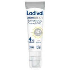 Ladival Aktiv Sonnenschutz Creme & Stift LSF 50 + , 30 ml