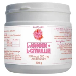 L-Arginin / L-Citrullin Aminosäure Pulver, 300 g Aminosäuren