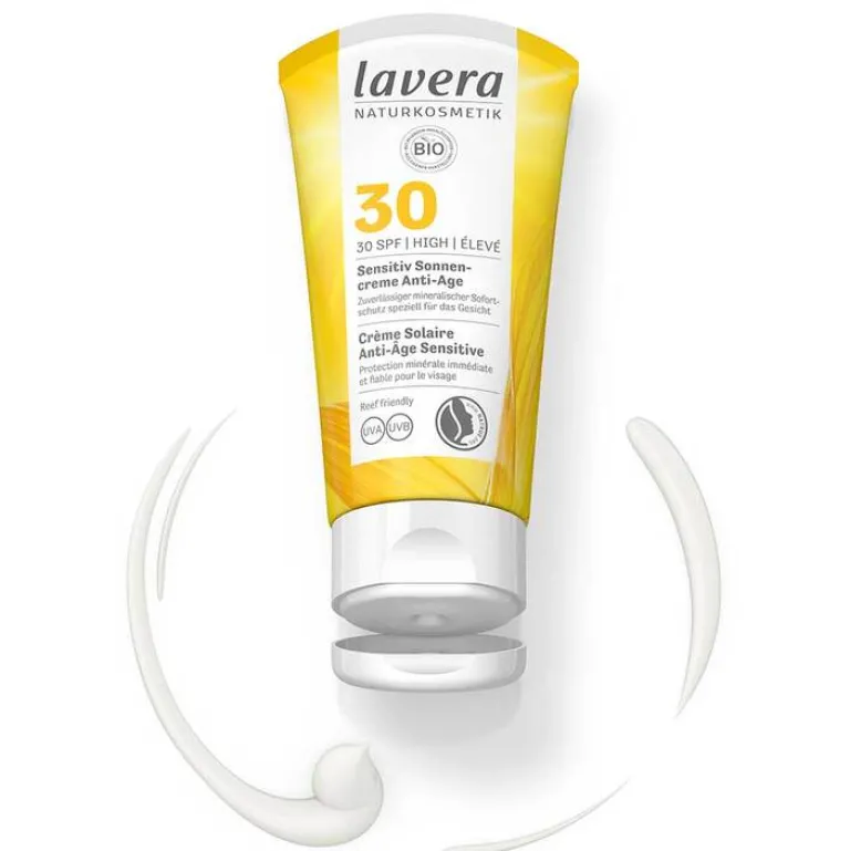 New sensitiv Sonnencreme anti-age LSF 30, 50 ml Mineralische Sonnencreme|Lsf 30