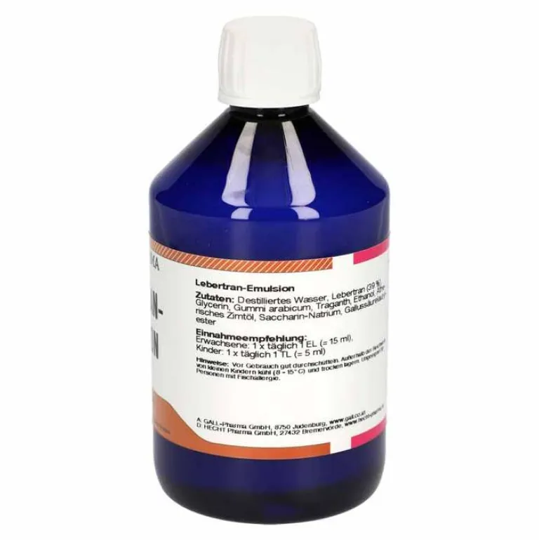 Best Lebertran Emulsion, 500 ml Omega 3 Kapseln