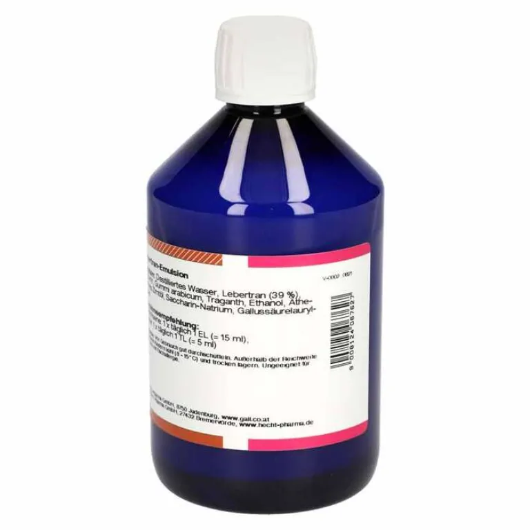 Best Lebertran Emulsion, 500 ml Omega 3 Kapseln