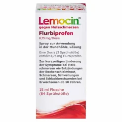 Lemocin Flurbiprofen 8,75mg / Dosis Spray zur Anwendung in der Mundhöhle, 15 ml