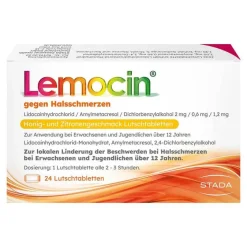 New Lemocin ® gegen Halsschmerzen Honig- und Zitronengeschmack, 24 St