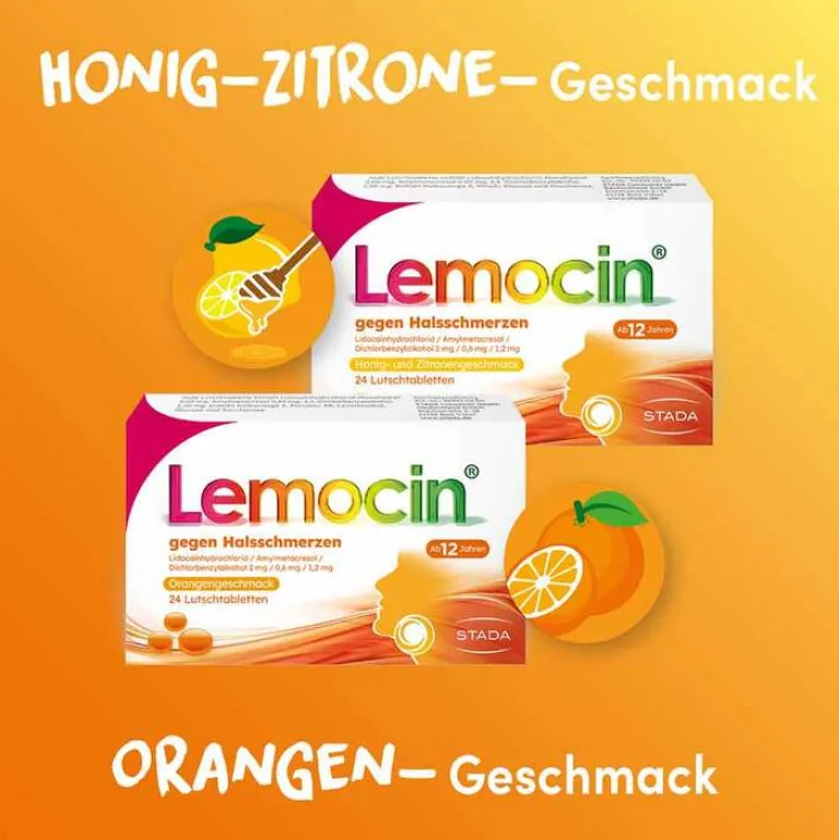 Clearance ® gegen Halsschmerzen Orangengeschmack, 24 St Halsschmerztabletten