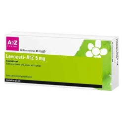 Hot Levoceti- 5 mg Filmtabletten, 20 St Levocetirizin|Allergie Tabletten