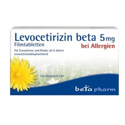 Levocetirizin beta 5 mg Filmtabletten, 100 St