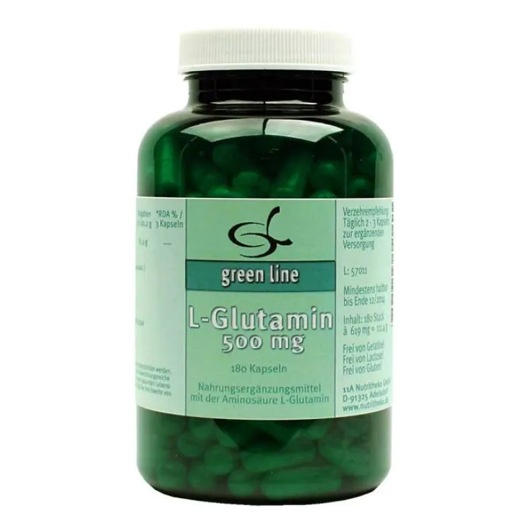 Sale Green line Nutritheke L-Glutamin 500 mg Kapseln, 180 St