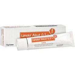 Online ® Akut 0,5% Hydrocortison Creme, 15 g Mittel Gegen Sonnenbrand|Mittel Bei Mückenstichen