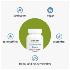 Liposomales Eisen + Vitamin C vegan Kapseln, 60 St