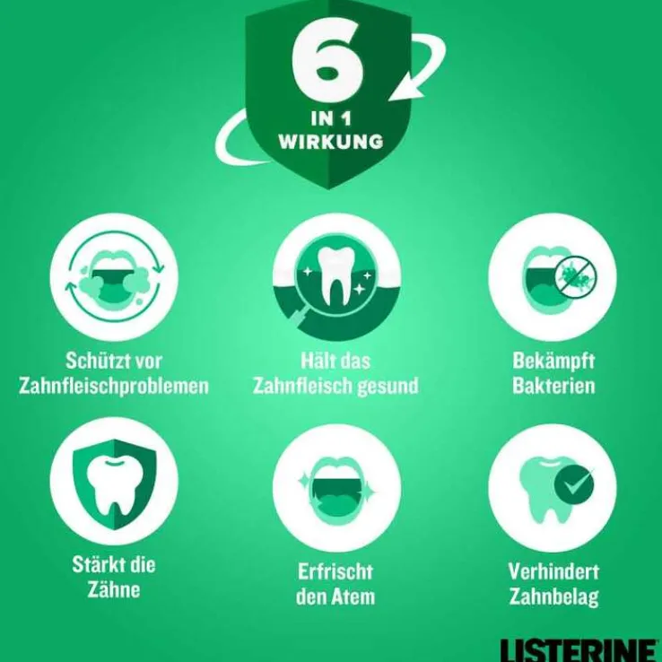 Listerine Total Care Zahnfleisch-Schutz Mundspül., 95 ml