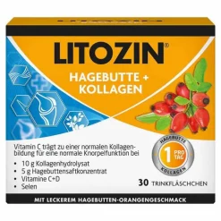 Litozin Hagebutte + Kollagen Trinkfläschchen, 30X25 ml