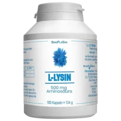 L-Lysin 500 mg Mono Kapseln, 180 St Aminosäuren|Aminosäuren