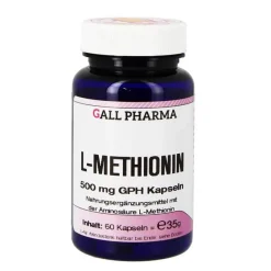 Outlet Hecht Pharma L-Methionin 500 mg GPH Kapseln, 60 St