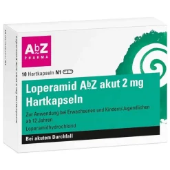 AbZ Loperamid akut 2 mg Hartkapseln, 10 St