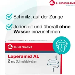 Loperamid AL 2 mg Schmelztabletten, 12 St