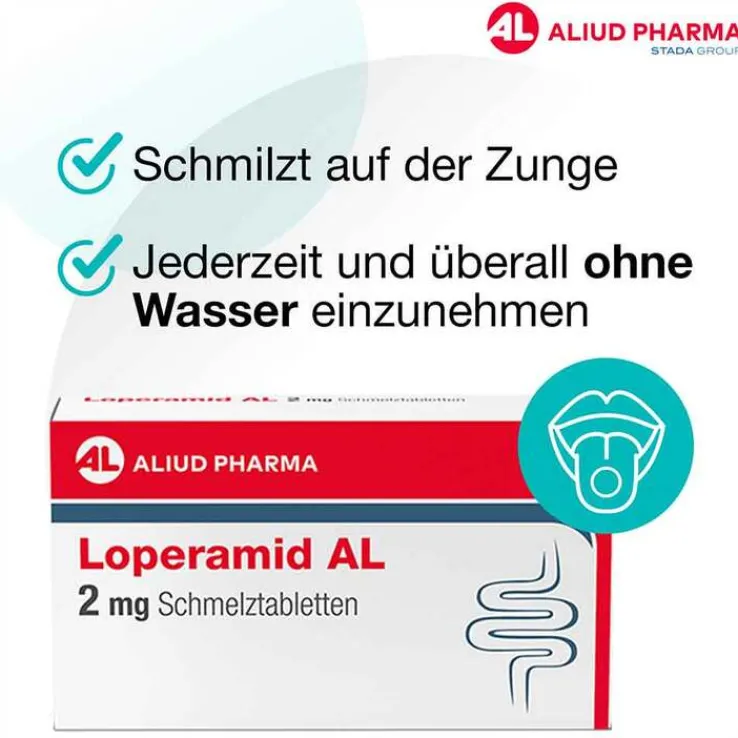 Loperamid AL 2 mg Schmelztabletten, 12 St