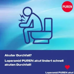 Hot Loperamid akut 2 mg Schmelztabletten, 6 St Mittel Gegen Durchfall & Erbrechen|Für Unterwegs