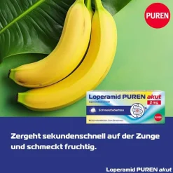 Hot Loperamid akut 2 mg Schmelztabletten, 6 St Mittel Gegen Durchfall & Erbrechen|Für Unterwegs