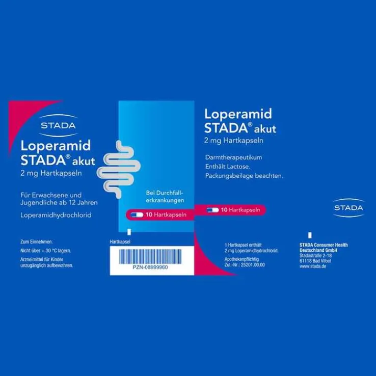 Loperamid STADA® akut 2 mg Hartkapseln, 10 St