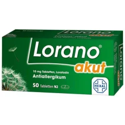 New akut 10 mg Tabletten, 50 St Loratadin|Allergie Tabletten