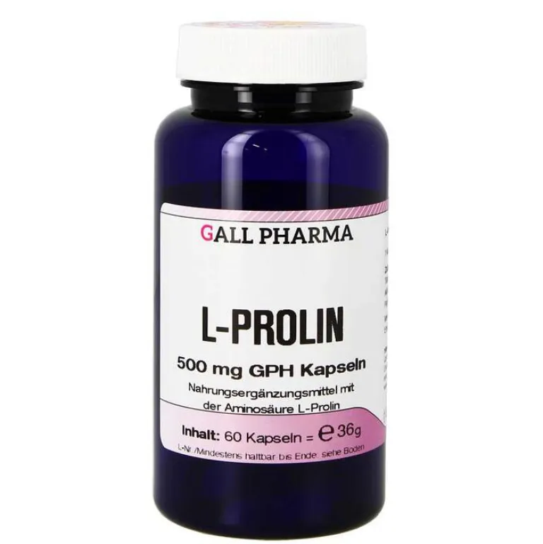 Best L-Prolin 500 mg GPH Kapseln, 60 St Aminosäuren