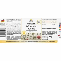 Clearance Warnke L-Theanin 500 mg Tabletten, 60 St