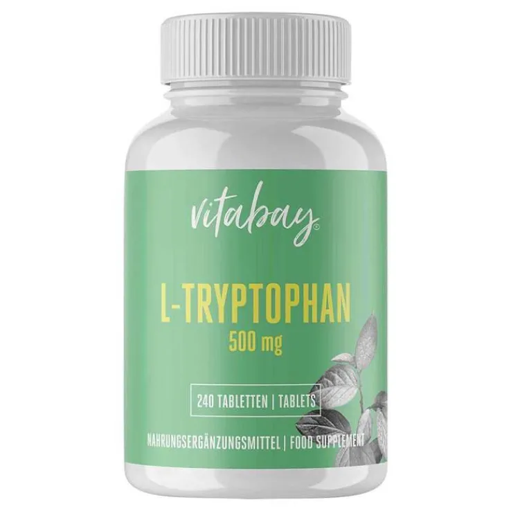 L-Tryptophan 500 mg Aminosäure vegan Tabletten, 240 St