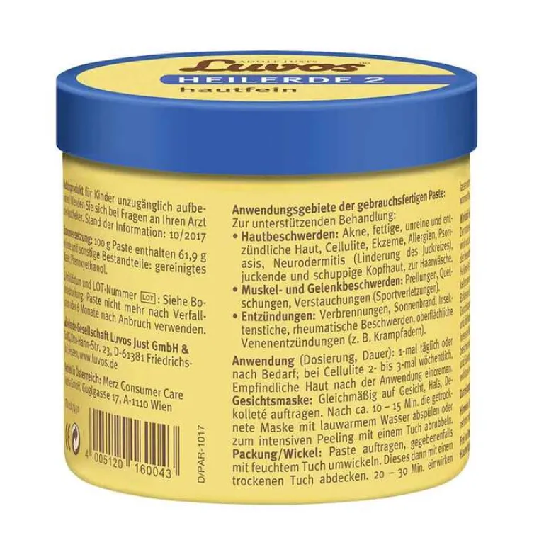 Hot Heilerde 2 hautfein Paste, 720 g Heilerde|Unreine Haut