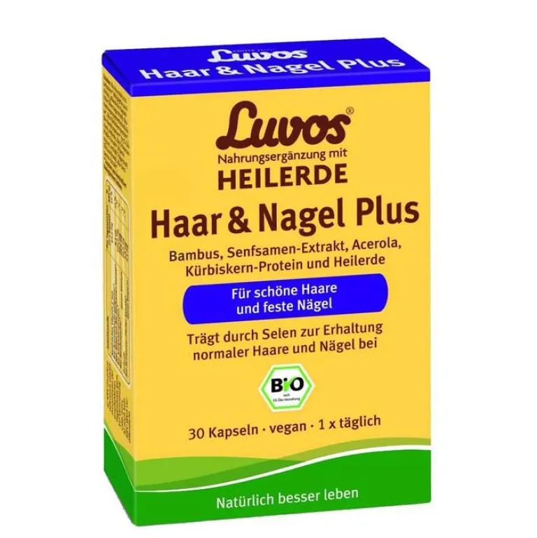 Hot Luvos Heilerde Bio Haar & Nagel Plus Kapseln, 30 St