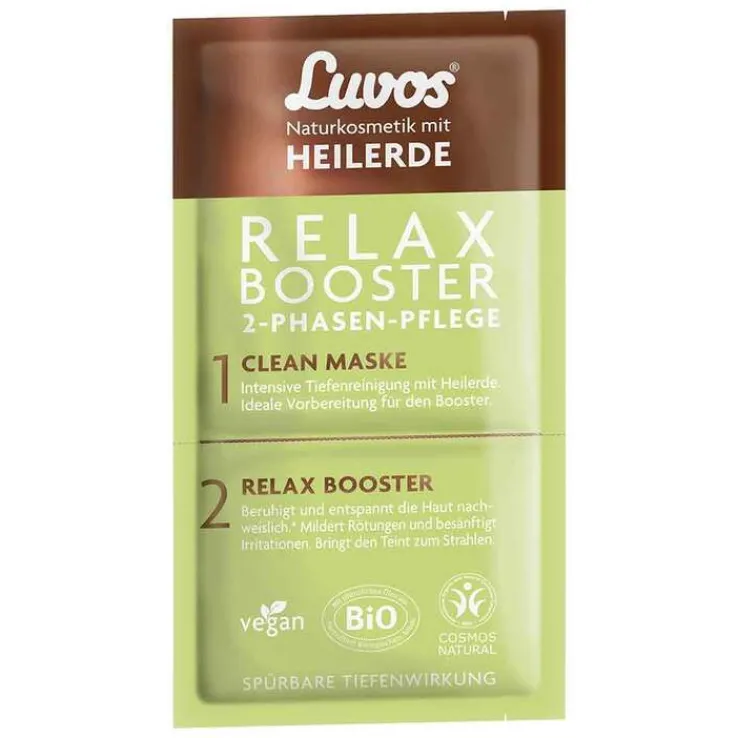 Luvos Heilerde Relax Booster & Clean Maske 2 + 7,5ml, 1 P