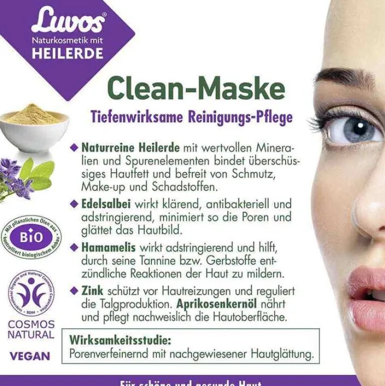 Clearance Luvos Naturkosmetik Heilerde Clean-Maske, 2X7.5 ml