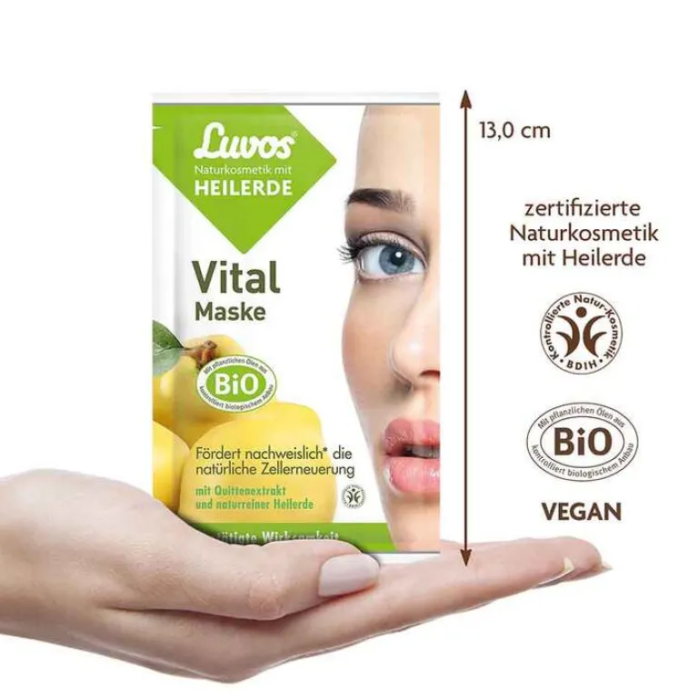 Luvos Naturkosmetik Heilerde Vital Maske, 2X7.5 ml