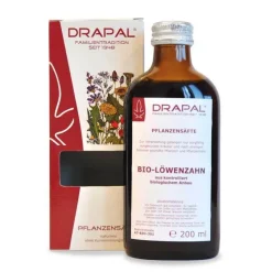 Sale Löwenzahnblätter Bio Pflanzensaft Drapal, 200 ml