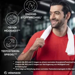 Sale Vitamaze Maca 4:1 hochdosiert + L-Arginin Kapseln, 240 St