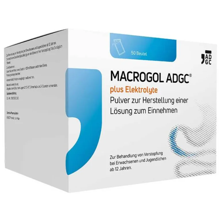Sale ADGC Macrogol ® plus Elektrolyte Pulver zur H.e.L.zum Einnehmen , 50 St