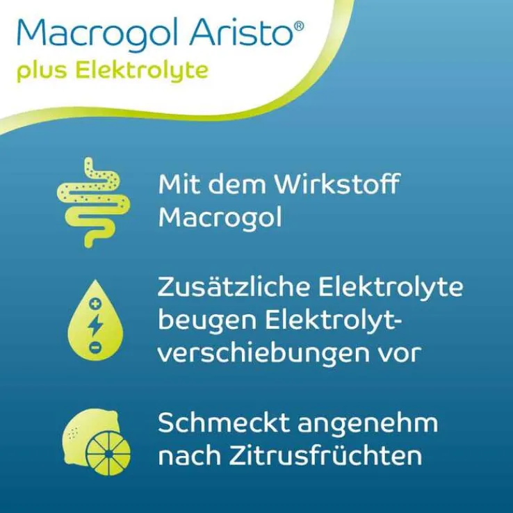 Macrogol Aristo plus Elektrolyte 13,72 g Ple, 100 St