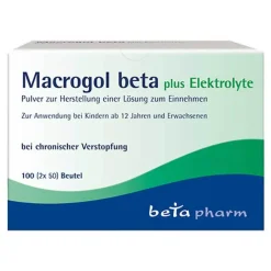 Macrogol beta plus Elektrolyte Pulver, 100 St