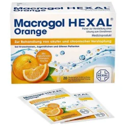 Macrogol HEXAL Orange Pulver zur Herstellung einer Lösung zum Einnehmen Beutel , 20 St