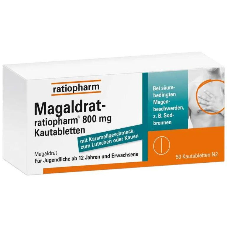 Best Ratiopharm Magaldrat-® 800 mg Kautabletten, 50 St