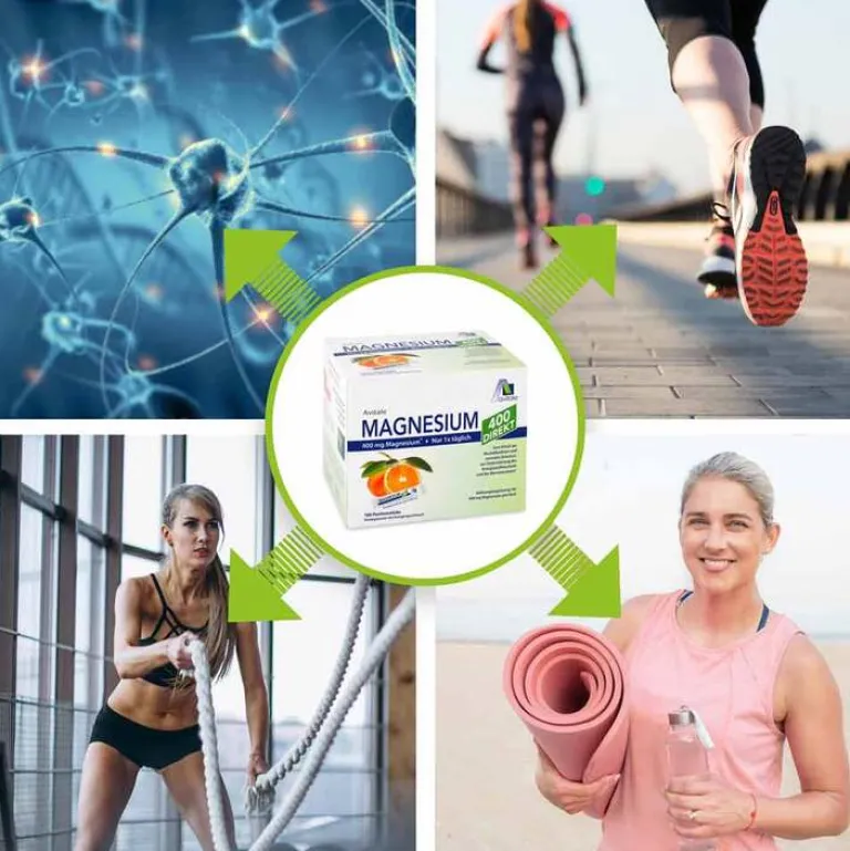 Online Avitale Magnesium 400 direkt Orange Portionssticks, 100X2.1 g