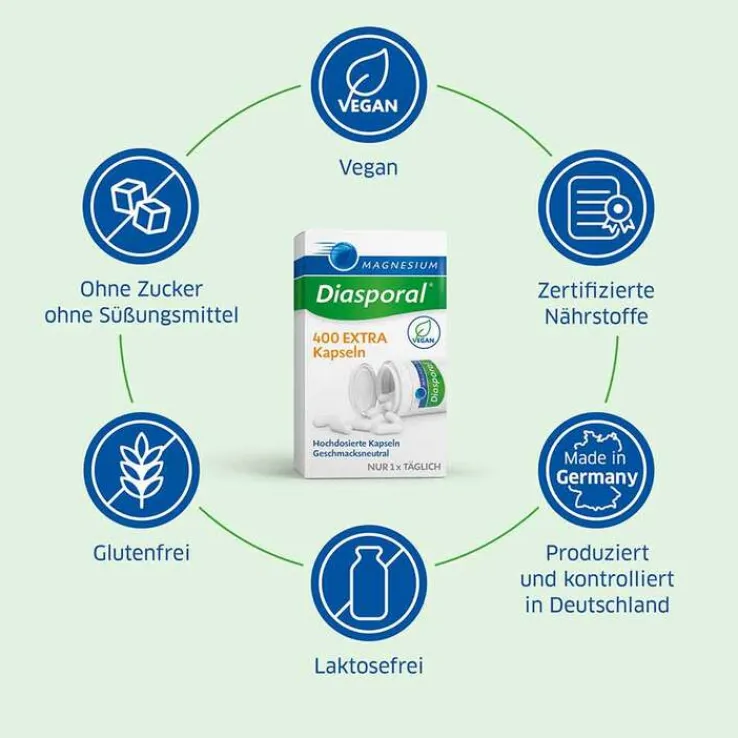 Magnesium Diasporal 400 Extra Kapseln, 100 St