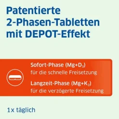 Clearance Magnesium Diasporal pro D3 + K2 Depot Muskel + Knochen Tabletten, 30 St