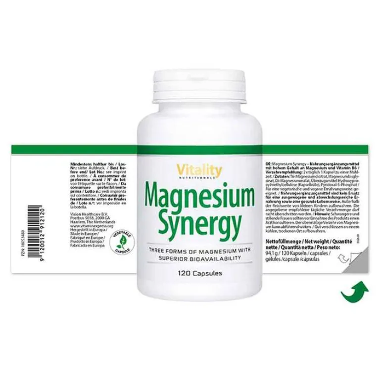 Discount Vision Healthcare Magnesium Synergy Komplex Glycinat Malat & Citrat, 120 St