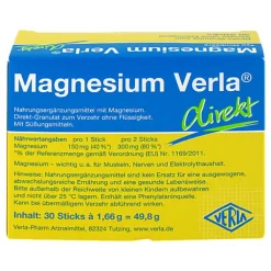 Magnesium Verla direkt Granulat Himbeere, 30 St