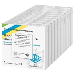 New Verla Magnesium i.v. 20 mmol/10 ml K. z. H. einer Infusionslsg, 50 St
