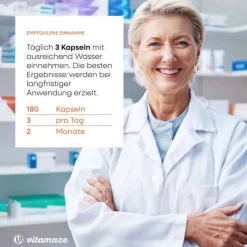 Clearance Vitamaze Magnesiumcitrat 360 mg vegan Kapseln, 180 St