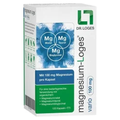 Online Magnesium-Loges vario 100 mg Kapseln, 120 St Magnesium