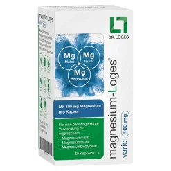Sale Magnesium-Loges vario 100 mg Kapseln, 60 St Magnesium